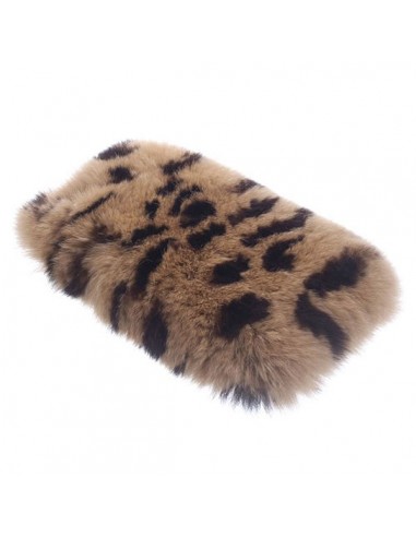 Coque en Fourrure Leopard Ultra Douce pour iPhone 6 et 6S (4,7")