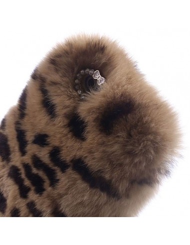 Coque en Fourrure Leopard Ultra Douce pour iPhone 6 et 6S (4,7")