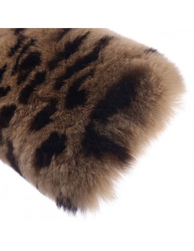 Coque en Fourrure Leopard Ultra Douce pour iPhone 6 et 6S (4,7")