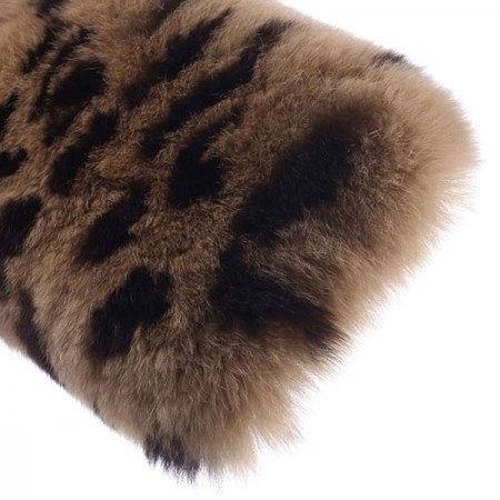 Coque en Fourrure Leopard Ultra Douce pour iPhone 6 et 6S (4,7")