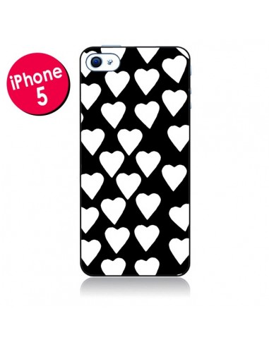 Coque Coeur Blanc pour iPhone 5