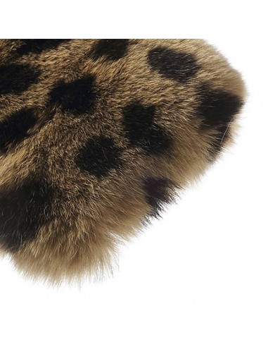 Coque en Fourrure Leopard Ultra Douce pour iPhone 5/5S