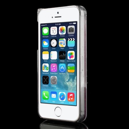 Coque Liquide avec Paillettes et Etoiles Rose pour iPhone 5/5S Coque Liquide avec Paillettes et Etoiles Rose pour iPhone 5/5S