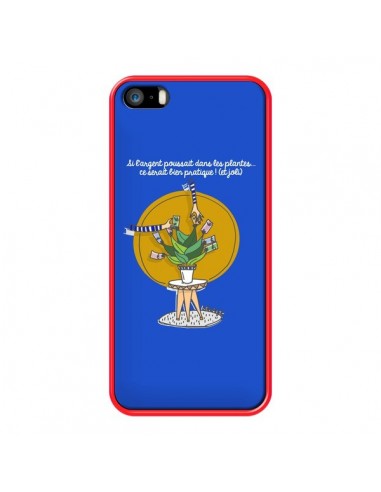 Coque iPhone 5/5S et SE L'argent ne pousse pas dans les plantes - Leellouebrigitte