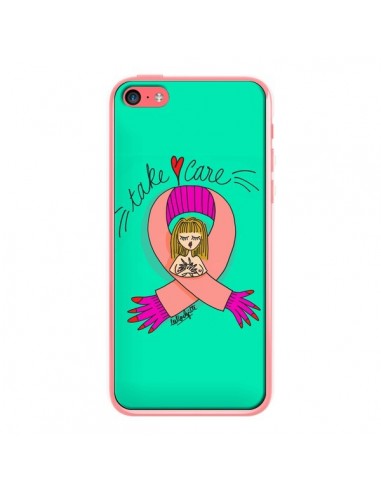 Coque iPhone 5C Take care Maman Fête des Mères - Leellouebrigitte