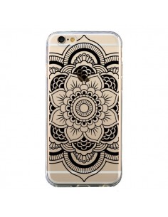 Coque iPhone 6 et 6S Mandala Noir Azteque Transparente -...