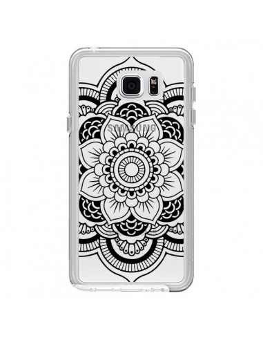 Coque Mandala Noir Azteque Transparente pour Samsung Galaxy Note 5 - Nico