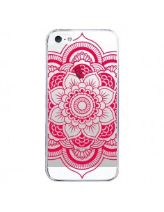 Coque iPhone 5/5S et SE Mandala Rose Fushia Azteque...