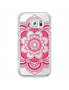 Coque Mandala Rose Fushia Azteque Transparente pour...