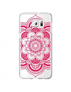 Coque Mandala Rose Fushia Azteque Transparente pour...