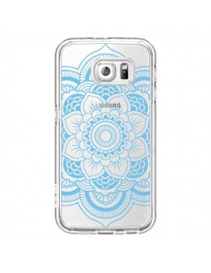 Coque Mandala Bleu Azteque Transparente pour Samsung...