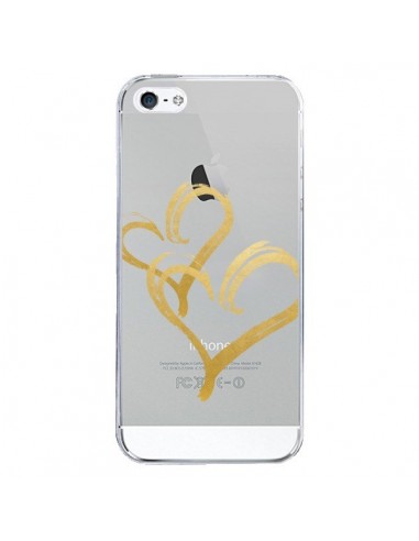 Coque iPhone 5/5S et SE Deux Coeurs Love Amour Transparente - Sylvia Cook
