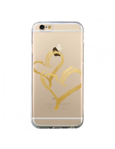 Coque iPhone 6 et 6S Deux Coeurs Love Amour Transparente - Sylvia Cook