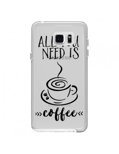 Coque All you need is coffee Transparente pour Samsung Galaxy Note 5 - Sylvia Cook
