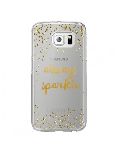 Coque Always Sparkle, Brille Toujours Transparente pour Samsung Galaxy S6 Edge - Sylvia Cook