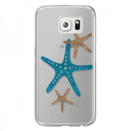 Coque Etoile de Mer Starfish Transparente pour Samsung Galaxy S6 Edge - Sylvia Cook