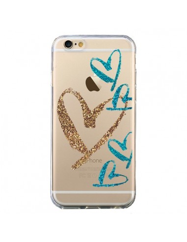 Coque iPhone 6 et 6S Coeurs Heart Love Amour Transparente - Sylvia Cook