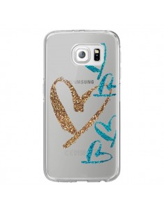 Coque Coeurs Heart Love Amour Transparente pour Samsung...