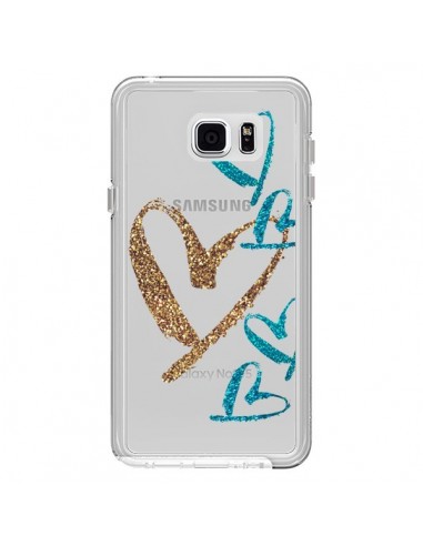 Coque Coeurs Heart Love Amour Transparente pour Samsung Galaxy Note 5 - Sylvia Cook