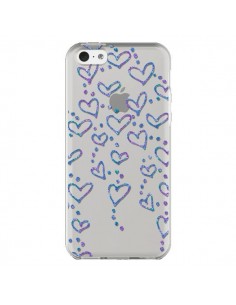 Coque iPhone 5C Floating hearts coeurs flottants...