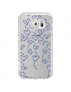 Coque Floating hearts coeurs flottants Transparente pour...