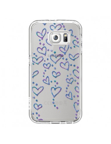 Coque Floating hearts coeurs flottants Transparente pour Samsung Galaxy S6 - Sylvia Cook