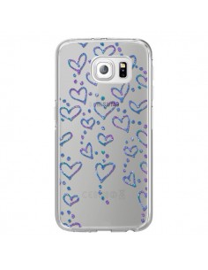 Coque Floating hearts coeurs flottants Transparente pour...