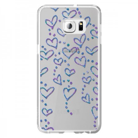 Coque Floating hearts coeurs flottants Transparente pour Samsung Galaxy S6 Edge Plus - Sylvia Cook