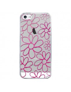 Coque iPhone 5/5S et SE Flower Garden Pink Fleur...