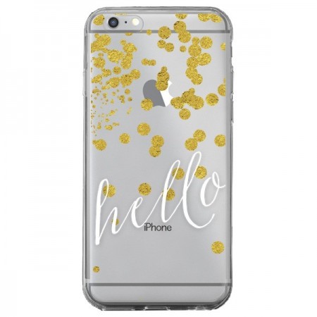 Coque iPhone 6 Plus et 6S Plus Hello, Bonjour Transparente - Sylvia Cook