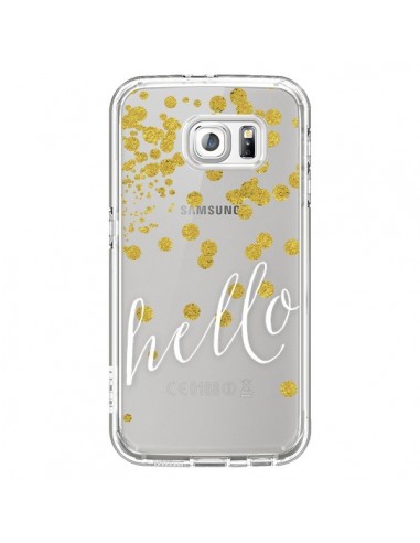 Coque Hello, Bonjour Transparente pour Samsung Galaxy S6 - Sylvia Cook