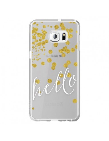 Coque Hello, Bonjour Transparente pour Samsung Galaxy S6 Edge Plus - Sylvia Cook