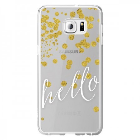 Coque Hello, Bonjour Transparente pour Samsung Galaxy S6 Edge Plus - Sylvia Cook