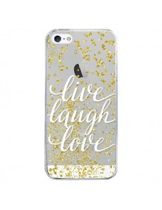 Coque iPhone 5/5S et SE Live, Laugh, Love, Vie, Ris, Aime...