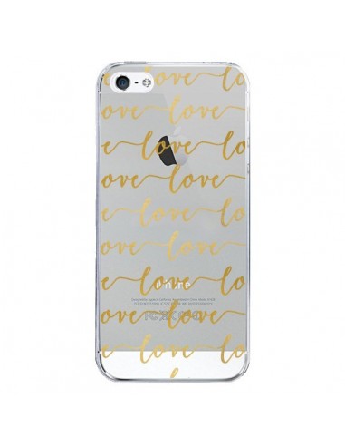 Coque iPhone 5/5S et SE Love Amour Repeating Transparente - Sylvia Cook