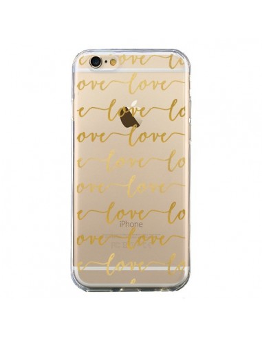 Coque iPhone 6 et 6S Love Amour Repeating Transparente - Sylvia Cook