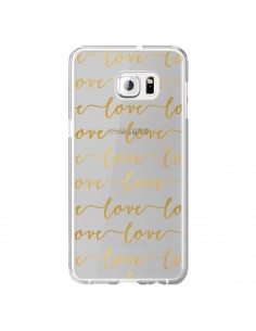 Coque Love Amour Repeating Transparente pour Samsung...
