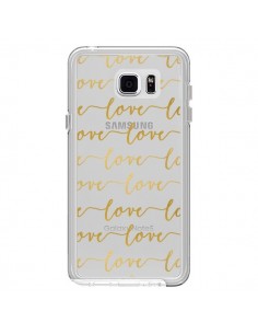 Coque Love Amour Repeating Transparente pour Samsung...