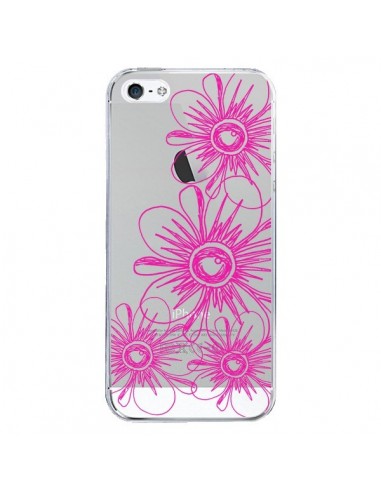 Coque iPhone 5/5S et SE Spring Flower Fleurs Roses Transparente - Sylvia Cook