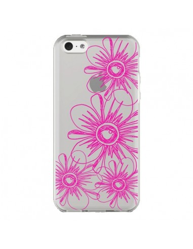 Coque iPhone 5C Spring Flower Fleurs Roses Transparente - Sylvia Cook