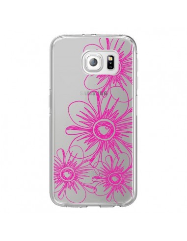 Coque Spring Flower Fleurs Roses Transparente pour Samsung Galaxy S6 Edge - Sylvia Cook