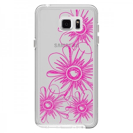Coque Spring Flower Fleurs Roses Transparente pour Samsung Galaxy Note 5 - Sylvia Cook