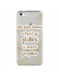 Coque iPhone 5C Style Pailleté Transparente - Sylvia Cook