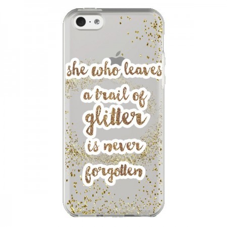Coque iPhone 5C Style Pailleté Transparente - Sylvia Cook
