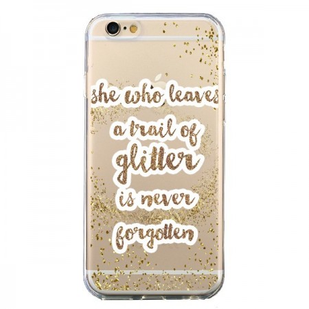 Coque iPhone 6 et 6S Style Pailleté Transparente - Sylvia Cook