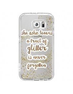 Coque Style Pailleté Transparente pour Samsung Galaxy S6...