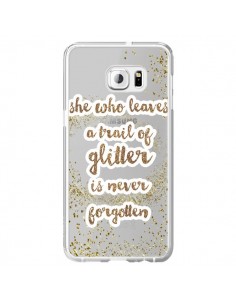 Coque Style Pailleté Transparente pour Samsung Galaxy S6...