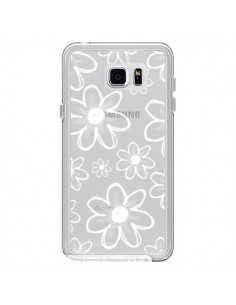 Coque Mandala Blanc White Flower Transparente pour...