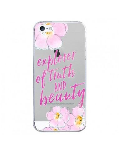 Coque iPhone 5/5S et SE Explorer of Truth and Beauty Transparente - Sylvia Cook