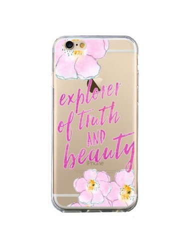 Coque iPhone 6 et 6S Explorer of Truth and Beauty Transparente - Sylvia Cook